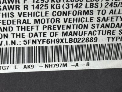 2020 Honda Pilot Touring 8 Passenger