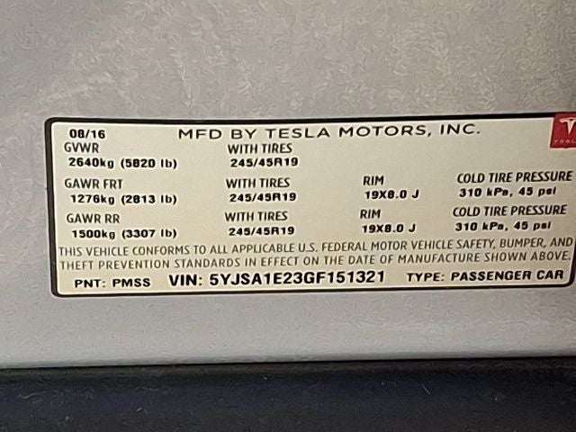 2016 Tesla Model S 90D