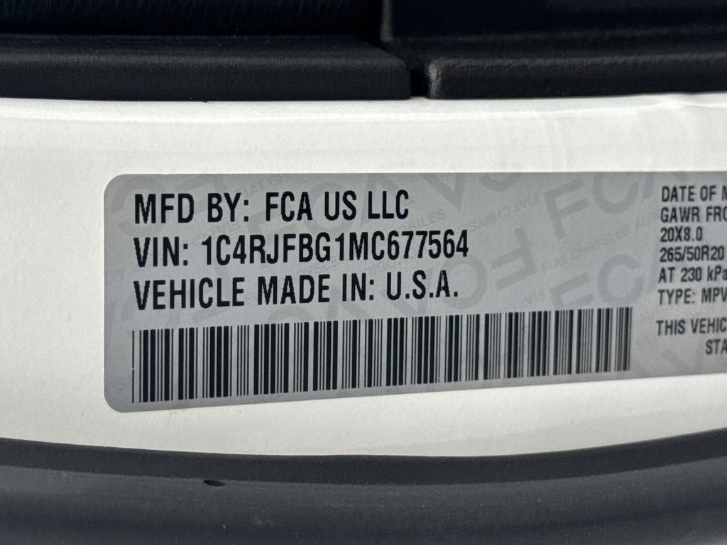 2021 Jeep Grand Cherokee 80th Anniversary Edition