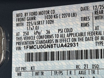 2026 Ford Escape Active