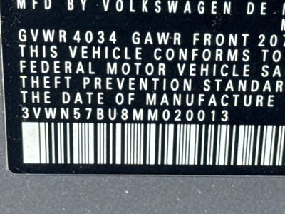 2021 Volkswagen Jetta 1.4T S