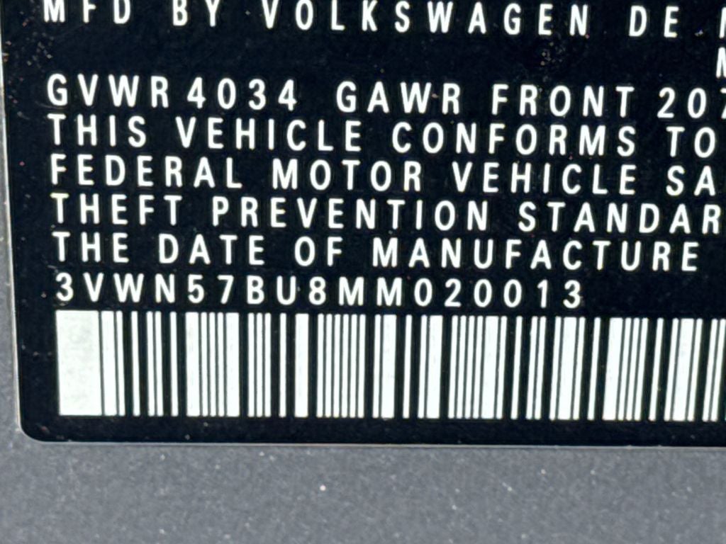 2021 Volkswagen Jetta 1.4T S