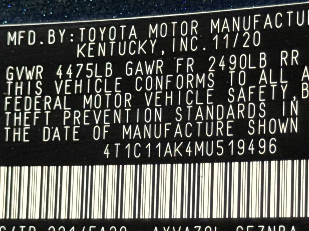 2021 Toyota Camry LE