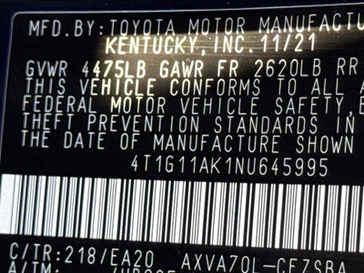 2022 Toyota Camry SE