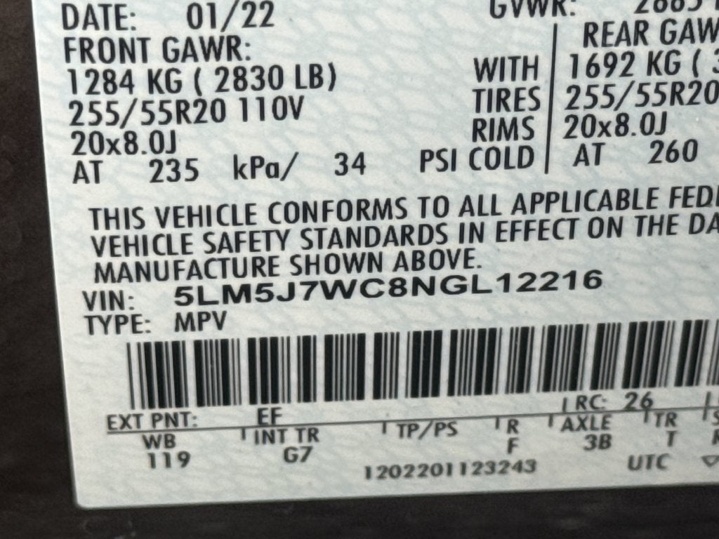 2022 Lincoln Aviator Reserve Premium