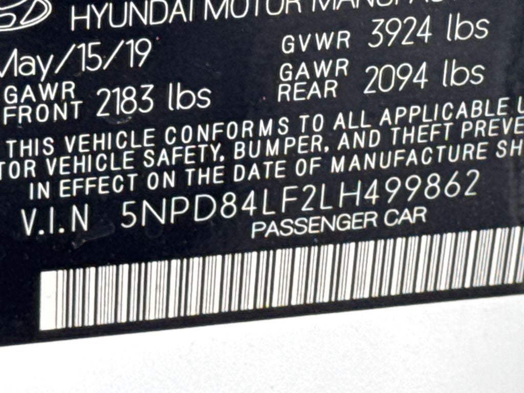 2020 Hyundai Elantra Value Edition