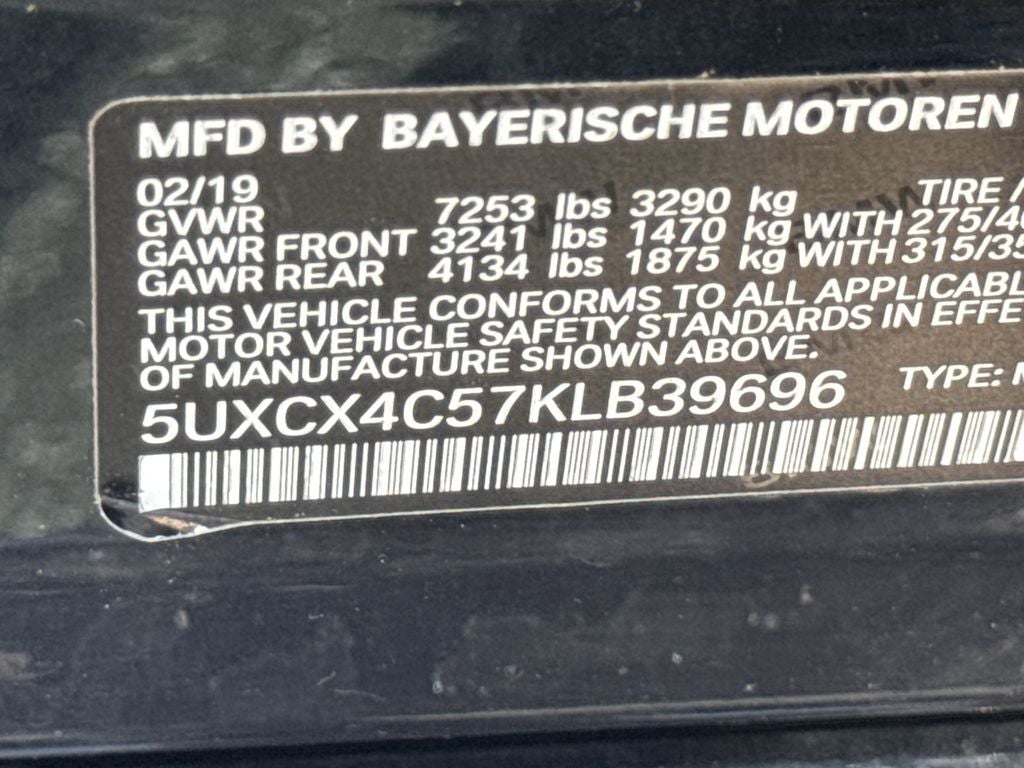 2019 BMW X7 xDrive50i