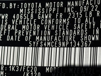 2022 Toyota Corolla SE