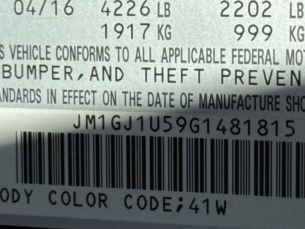 2016 Mazda Mazda6 i Sport