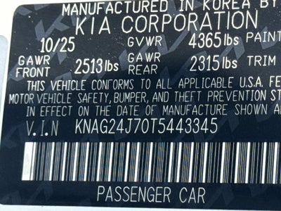 2026 Kia K5 LXS