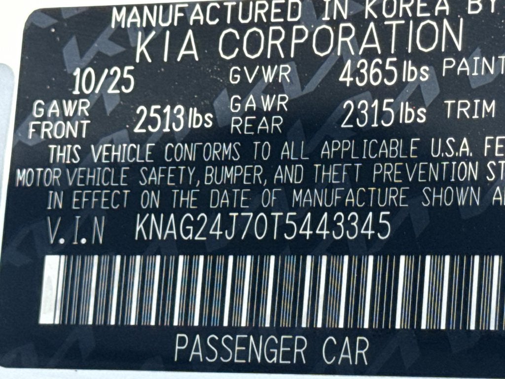2026 Kia K5 LXS