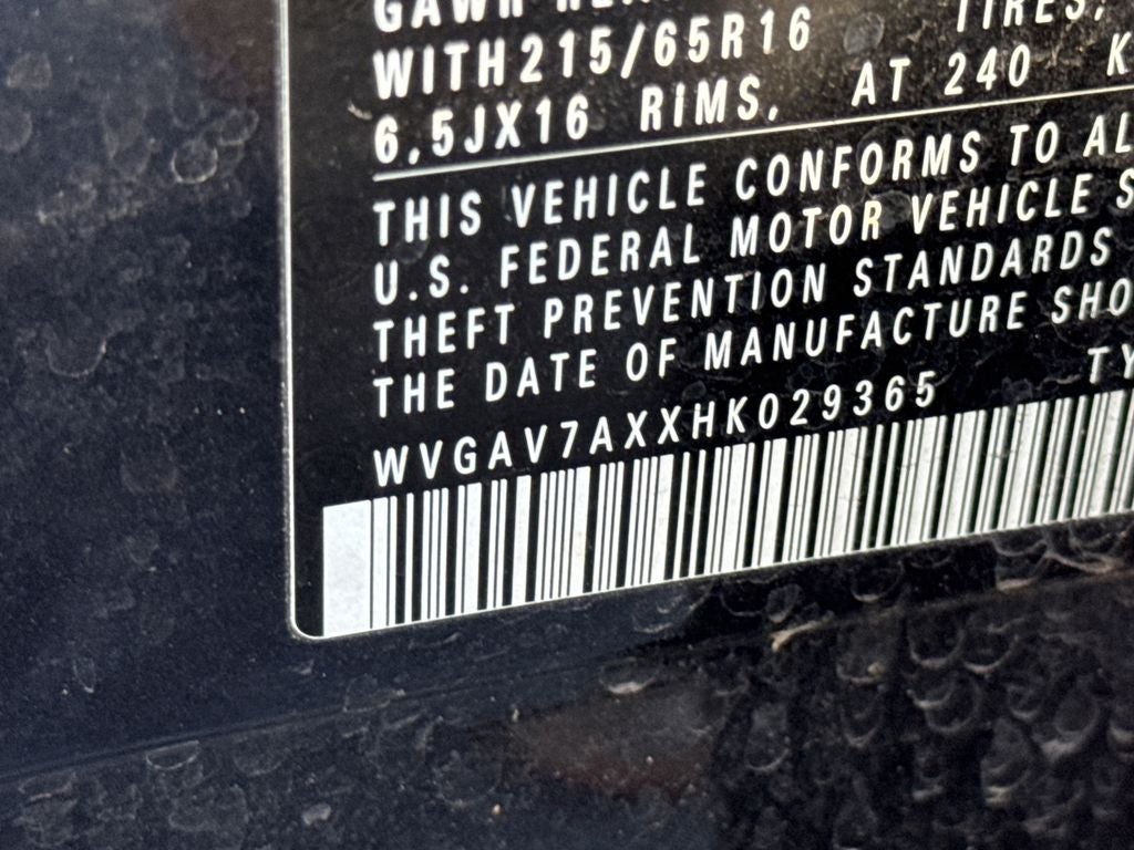 2017 Volkswagen Tiguan 2.0T S